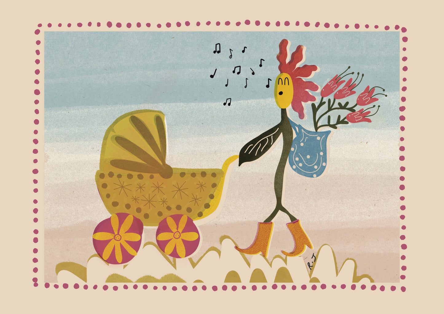 ‘Flower Baby’ Greeting Card