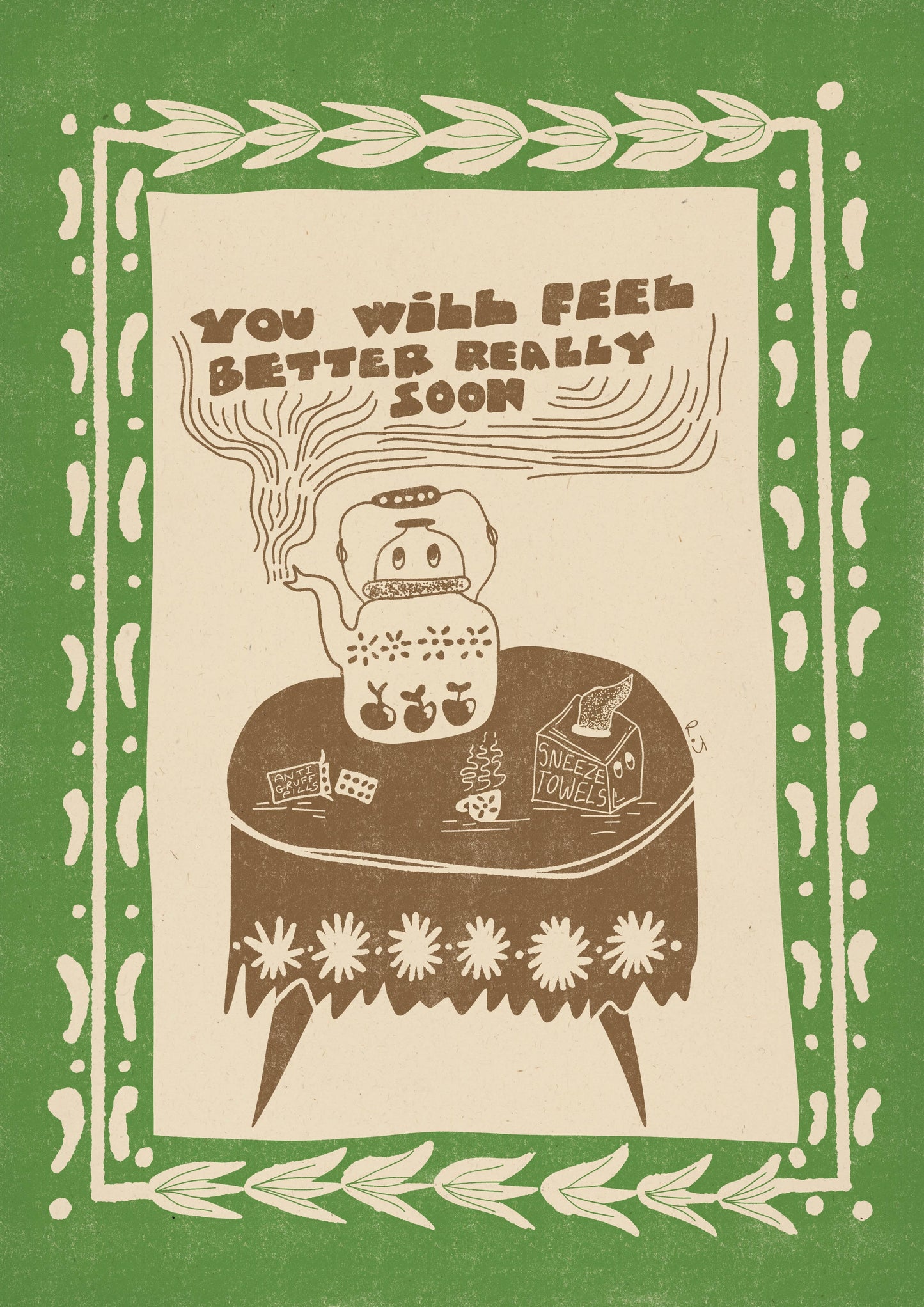 'Feel Better Soon' Greeting Card
