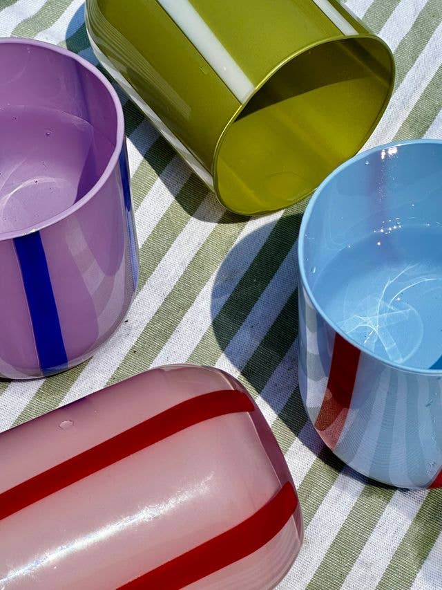 MÆGEN Atina Glassware - Pink & Red