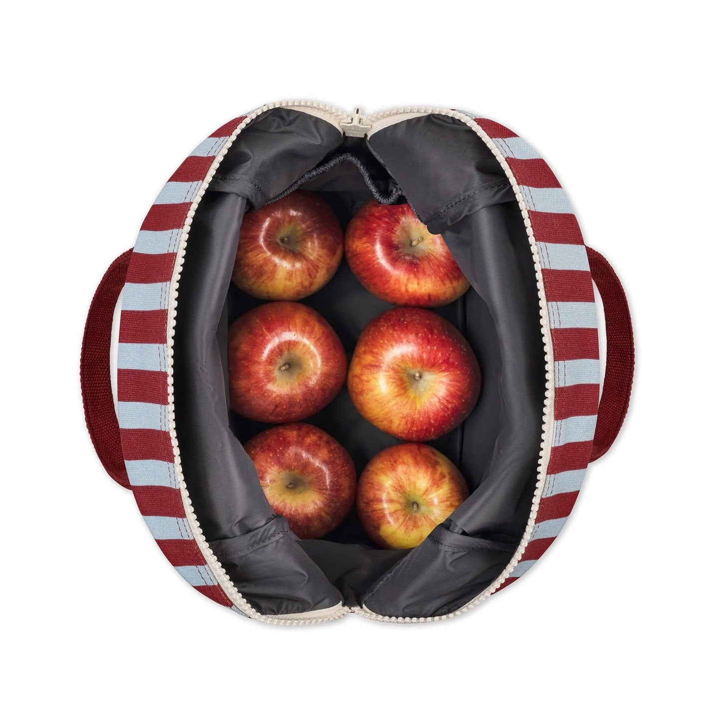 Fluf - Zipper Lunch - Awning Stripe Chili Pepper