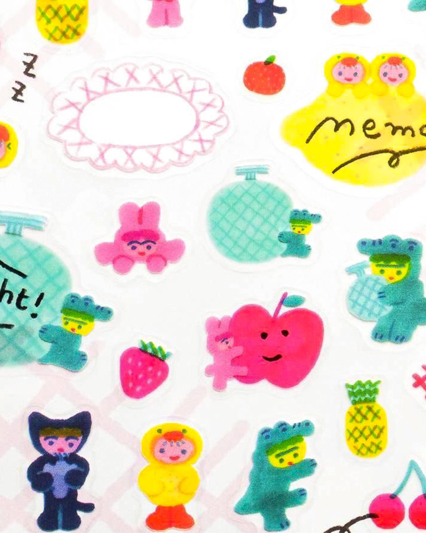 Her Winter Flowers - Clear Sticker Sheet - Fruits