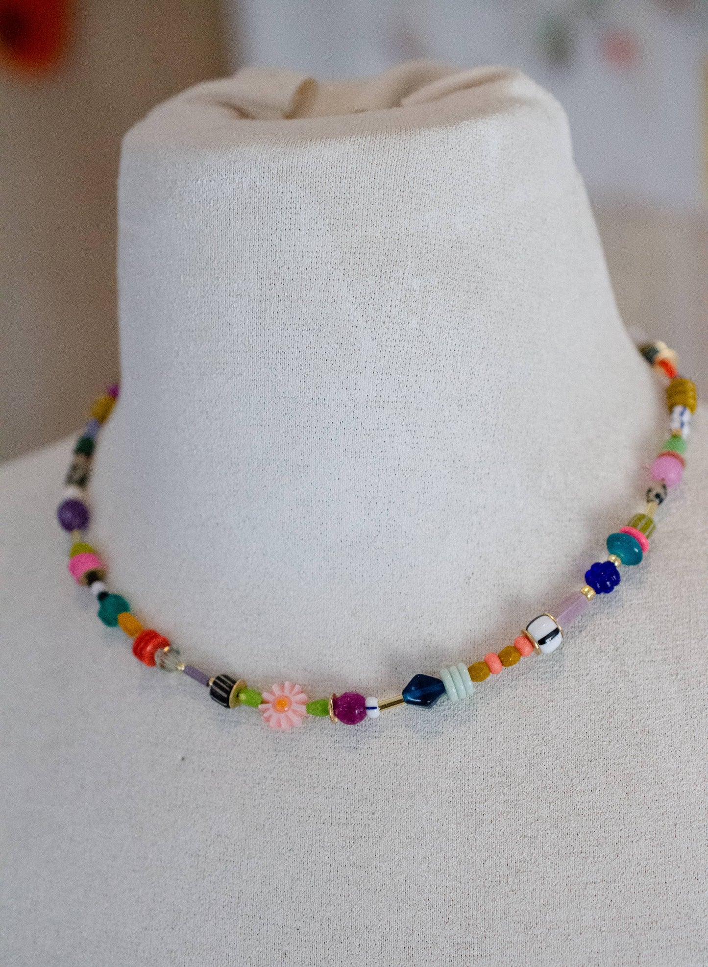 Jill Makes - Beaded Colorful Friendship SeedBead Necklace