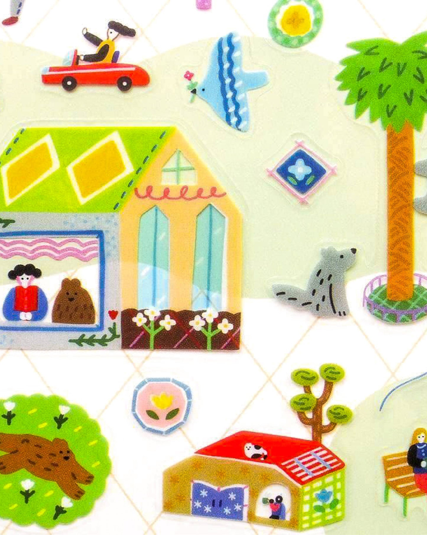 Her Winter Flowers - Clear Sticker Sheet - A Day in the City