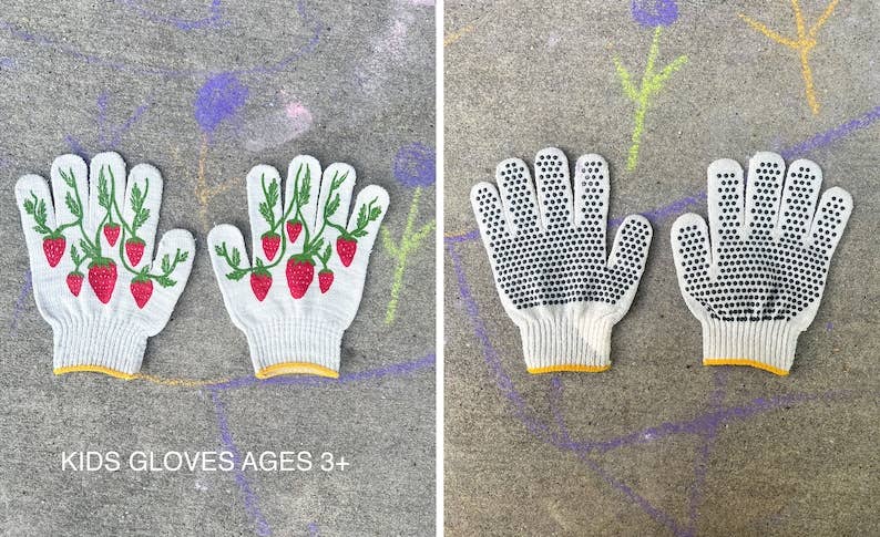 Strawberry Kids Gardening Gloves