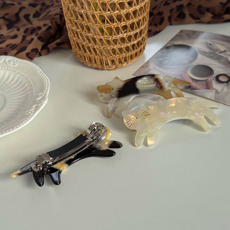 Playful Cat Hair Clips