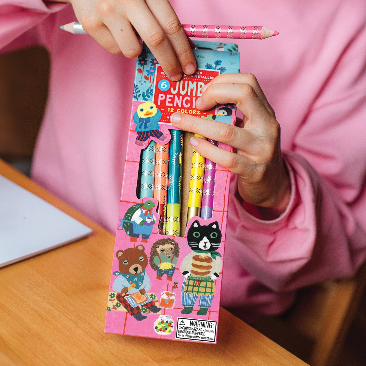 eeBoo - Sweet Celebration 6 Jumbo Pencils