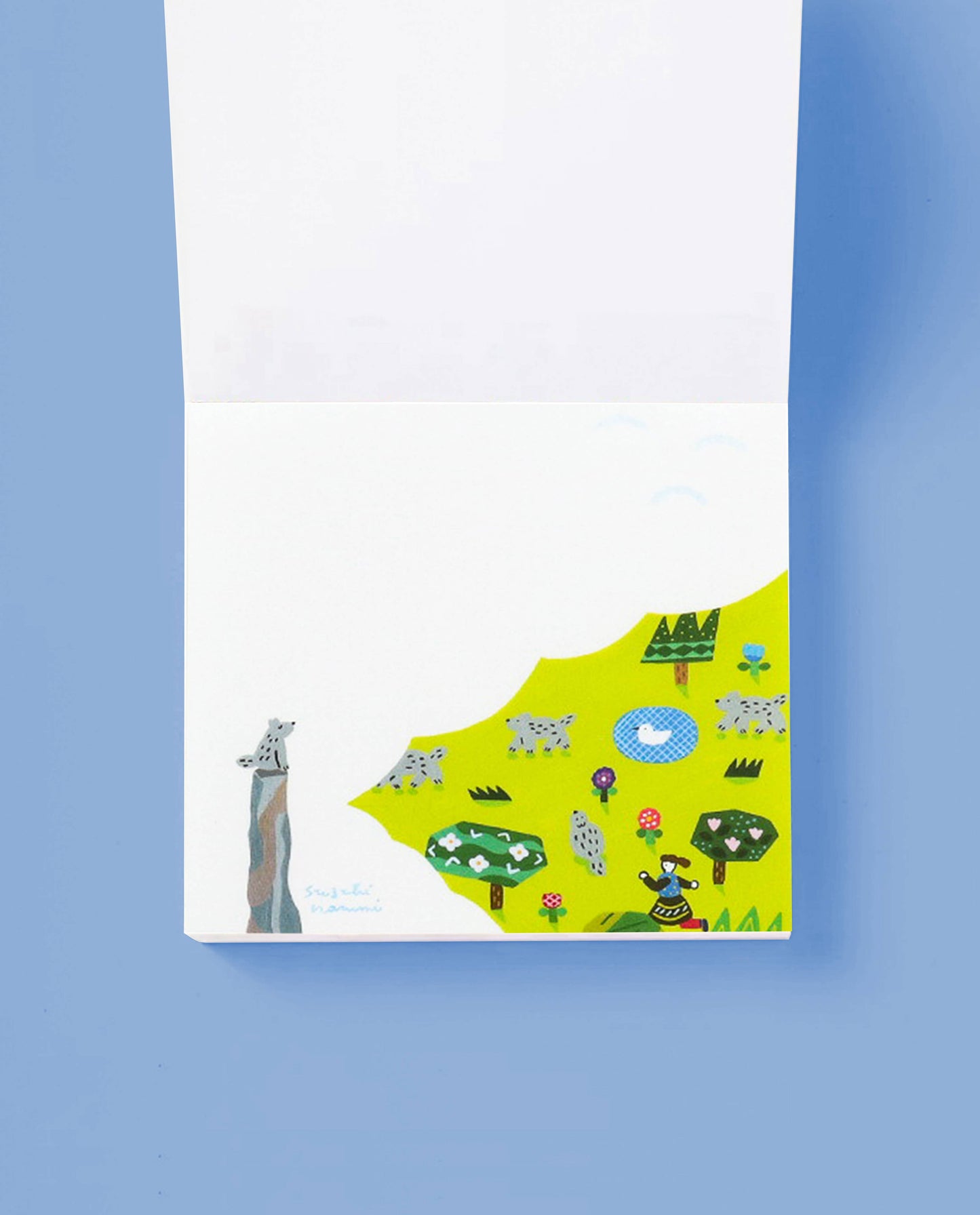 Her Winter Flowers - Block Memo - Animal Life