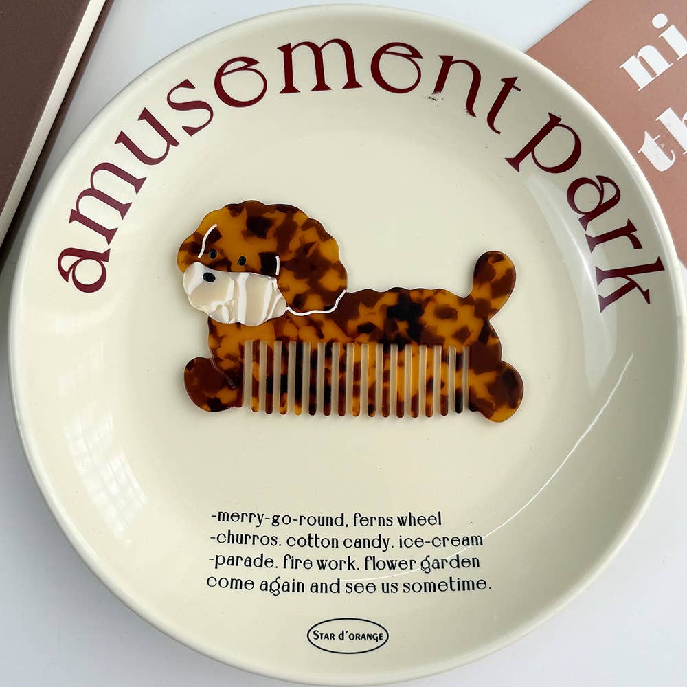 SoapElenGlen - Whimsical Animal Acetate Combs，Vegetable Portable Hair Tools