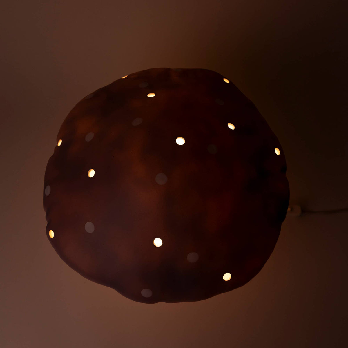 Egmont - Large Lavender Mushroom Lamp w/ Plug