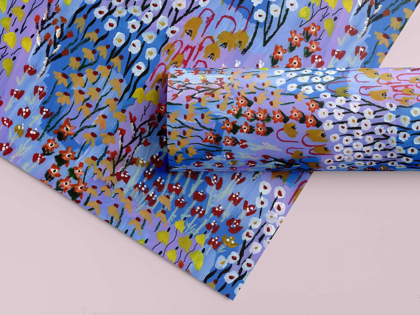 ‘Flower Garden’ Single Sheet Wrapping Paper