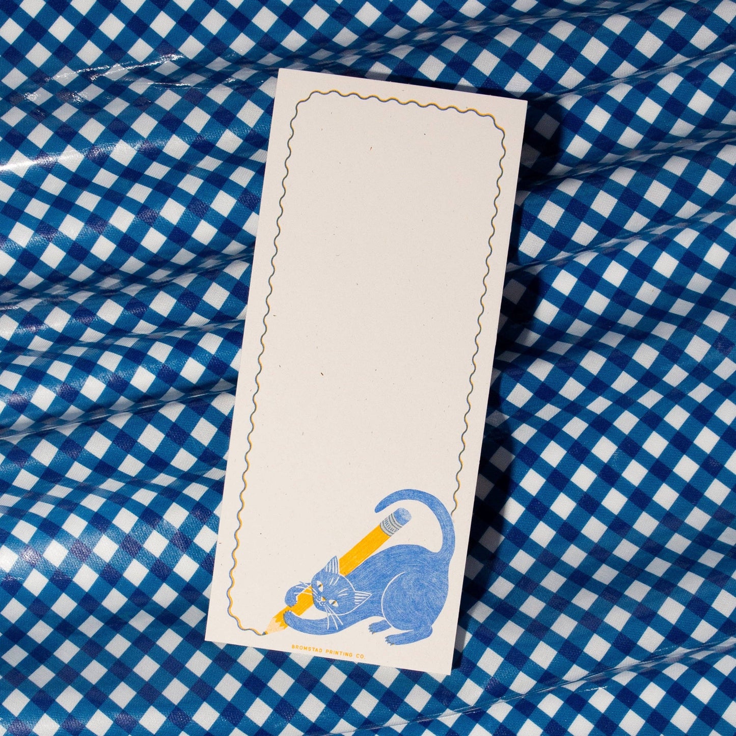 Bromstad Printing Co. - Pencil Cat - Tall Notepad