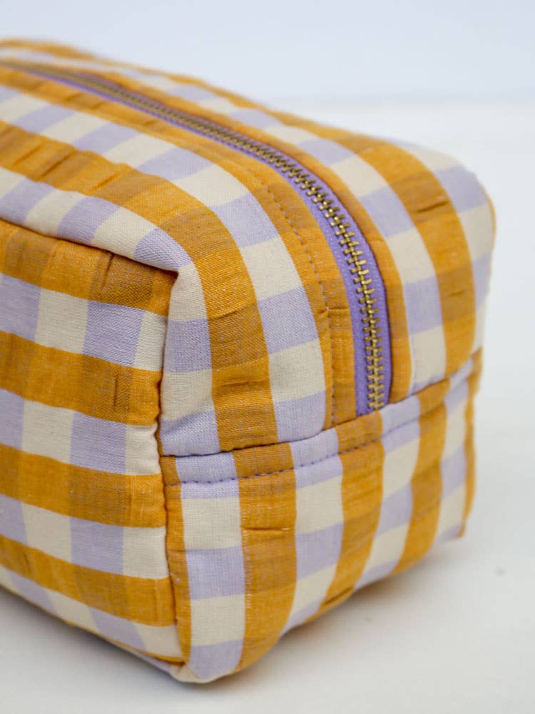 Mango Seersucker Dopp Kit - Mosey Me