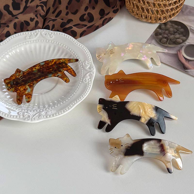 Playful Cat Hair Clips