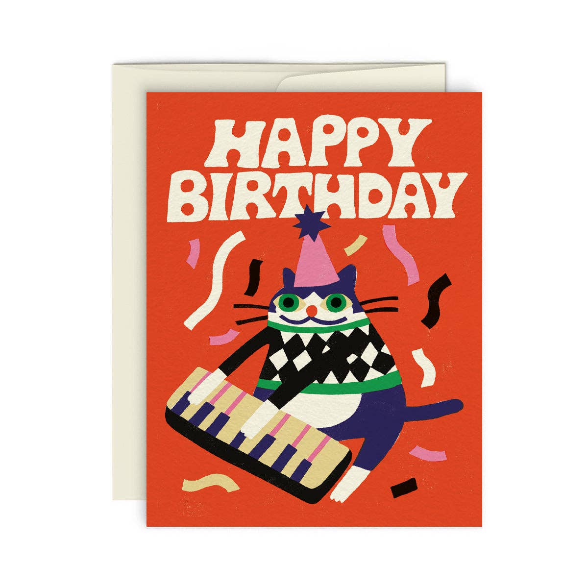 ‘Jazzy Cat’ Greeting Card