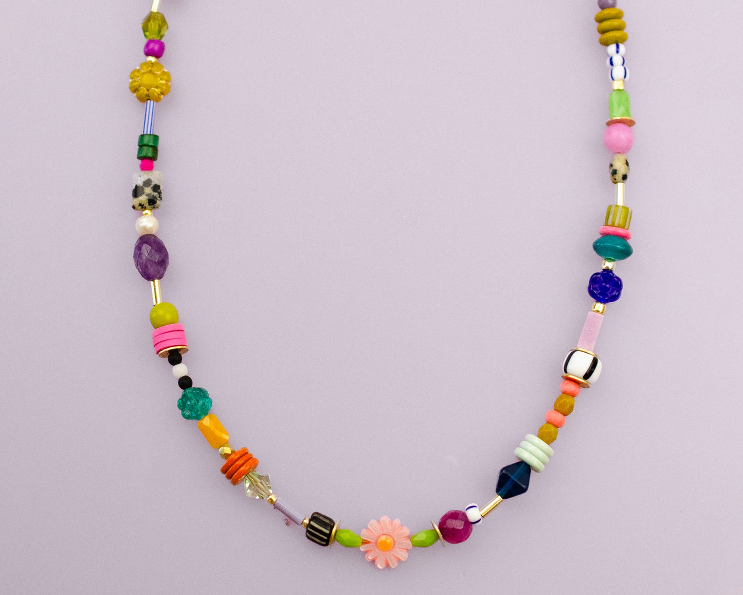 Jill Makes - Beaded Colorful Friendship SeedBead Necklace