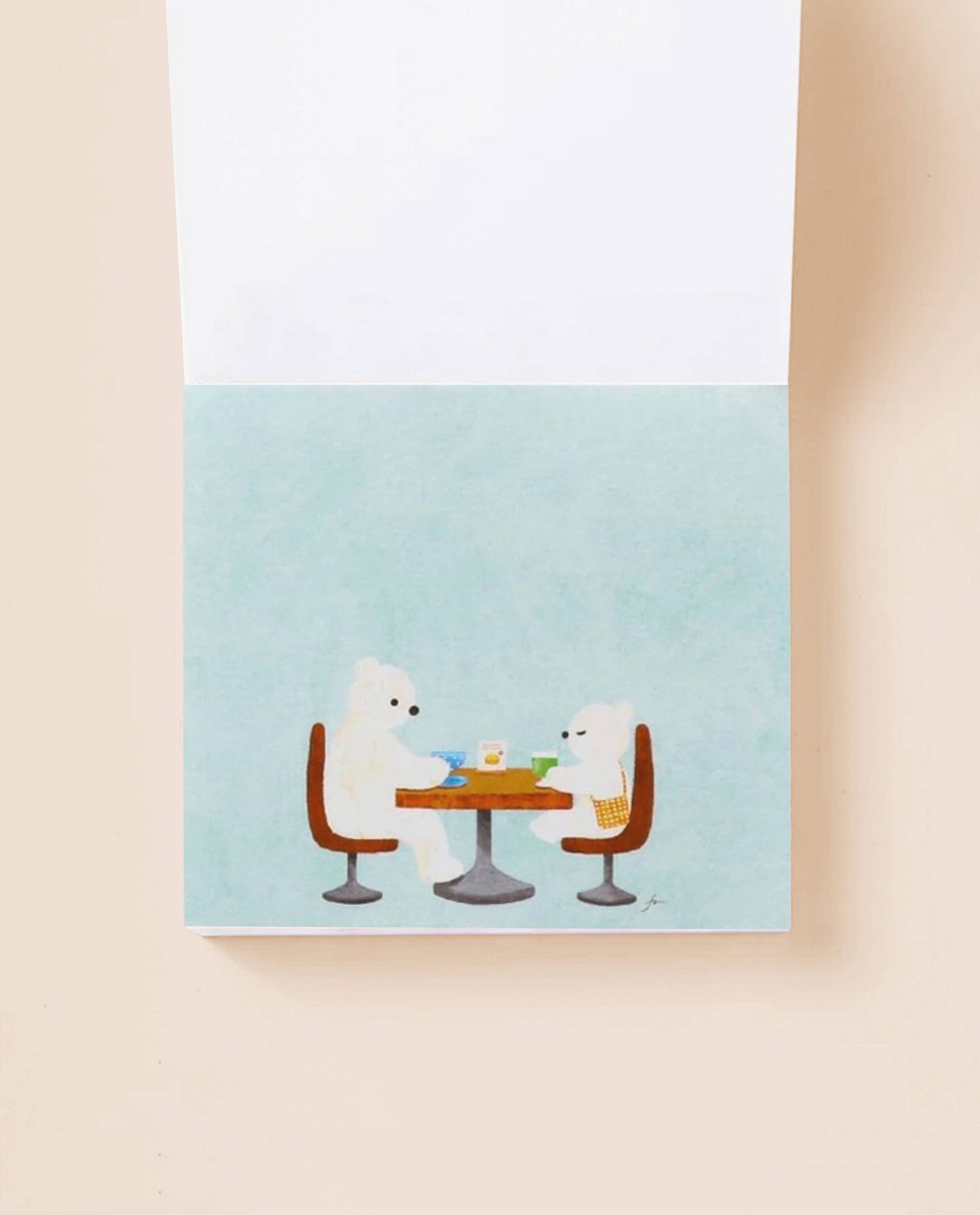 Her Winter Flowers - Block Memo - Tea Time