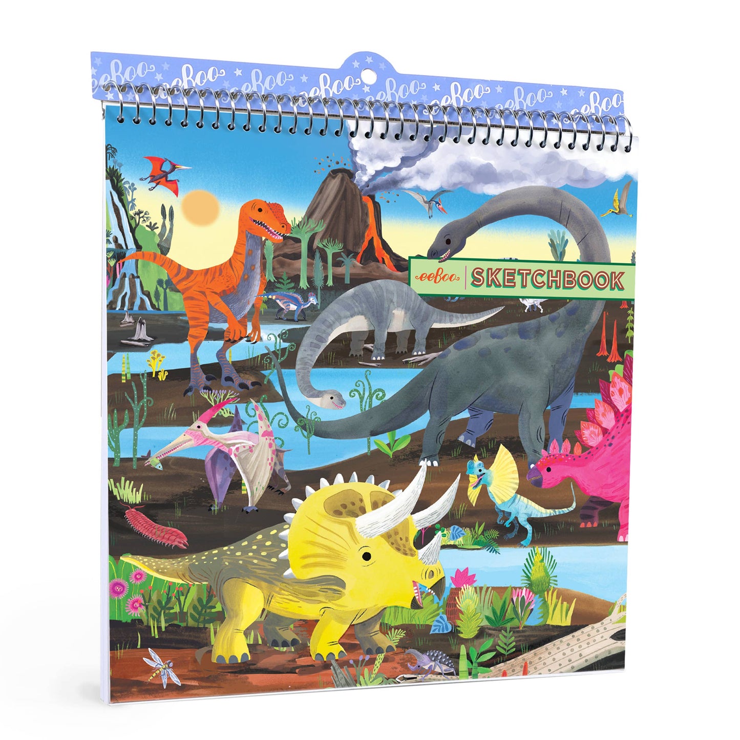 eeBoo - Dinosaur Square Sketchbook