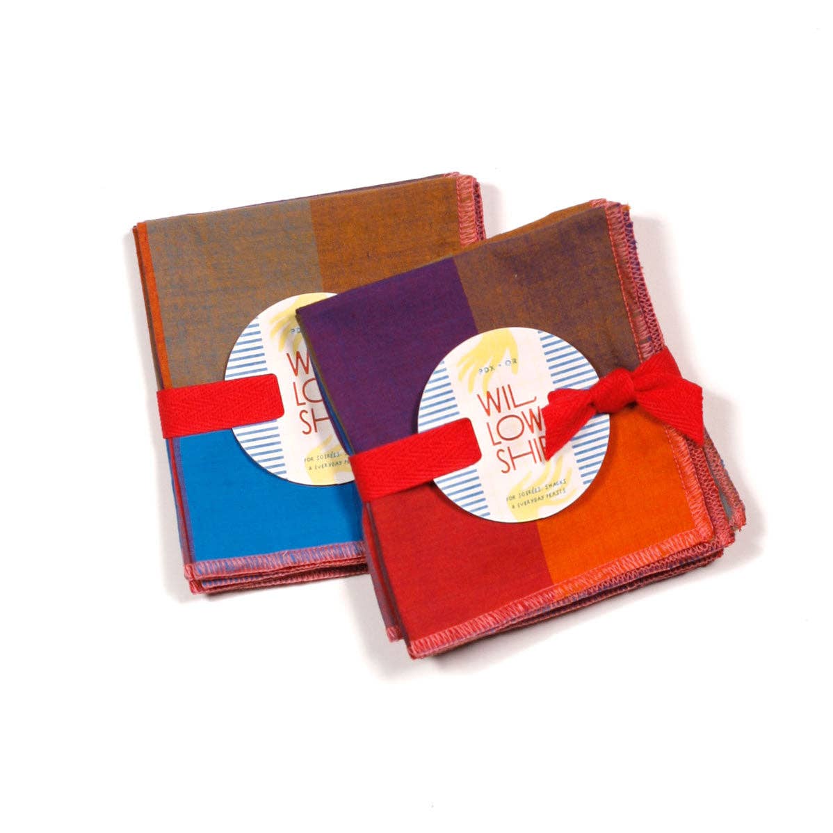 Willow Ship - Berry Patch Small Cloth Cocktail Napkins