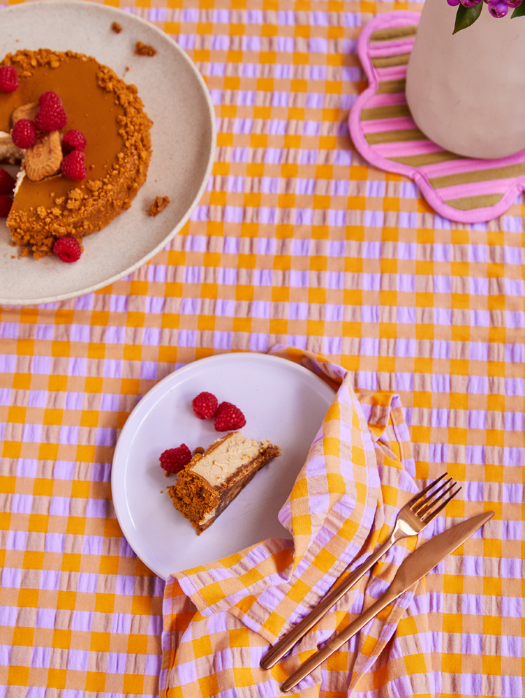 Kumquat Bloom Seersucker Tablecloth - Mosey Me