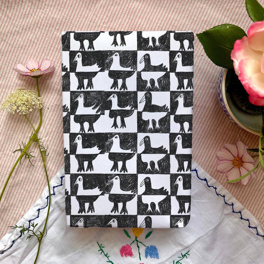 ‘Black & White Bird’ Single Sheet Wrapping Paper