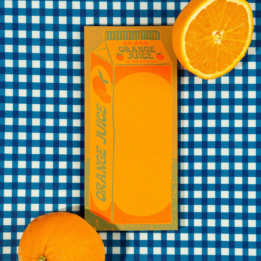 Bromstad Printing Co. - Orange Juice - Risograph Notepad
