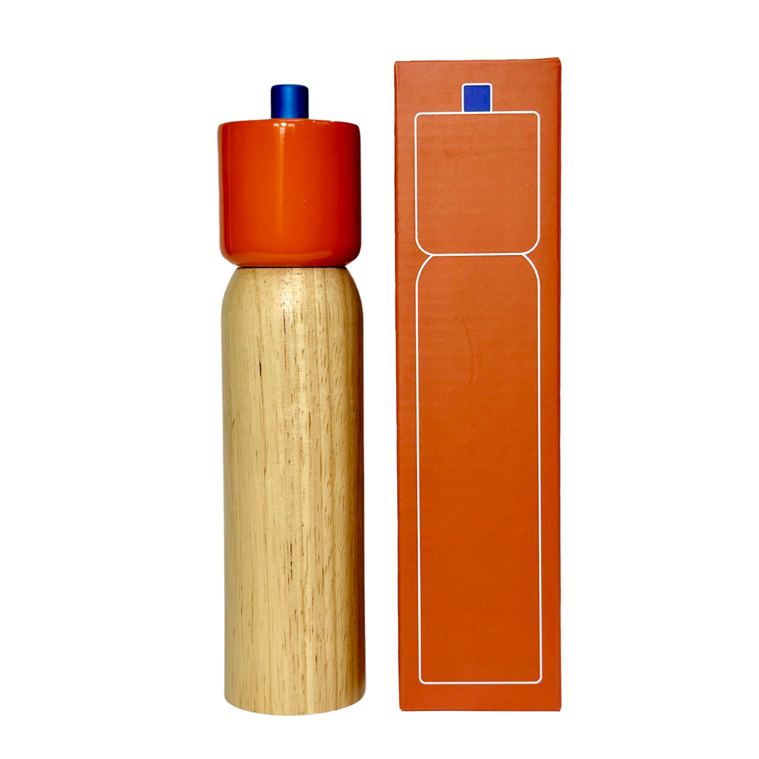 MÆGEN - Salt & Pepper Grinder - Orange & Blue