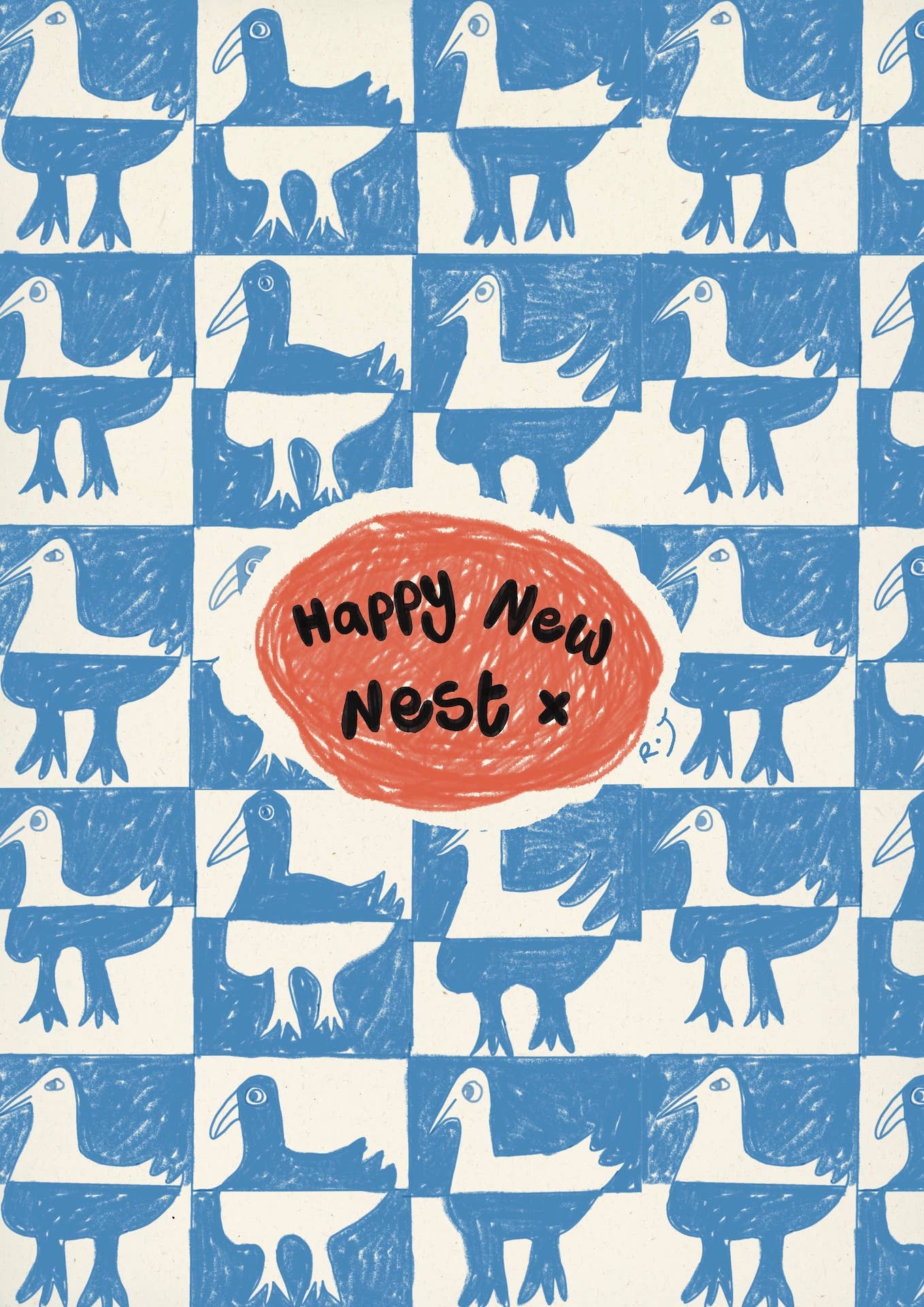 ‘New Nest’ Greeting Card