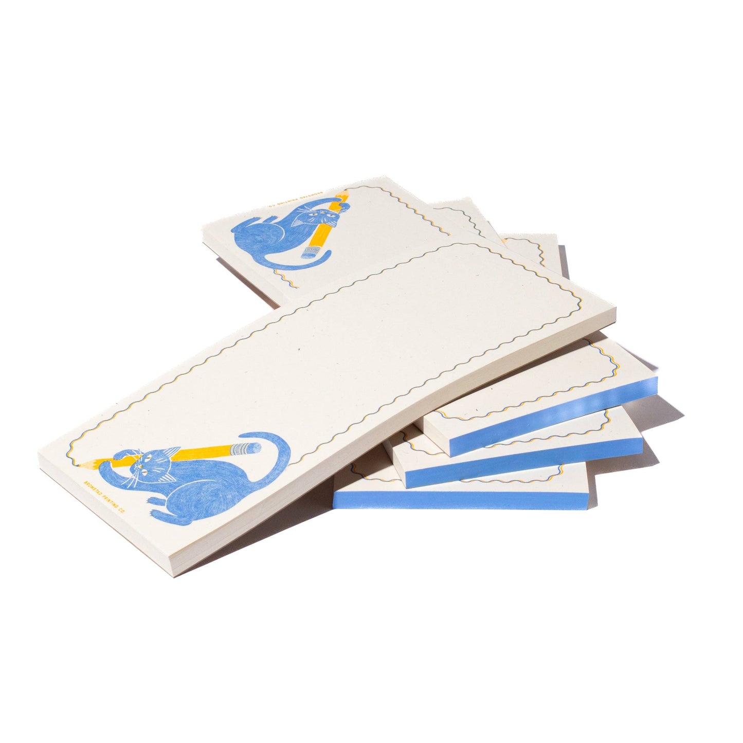 Bromstad Printing Co. - Pencil Cat - Tall Notepad