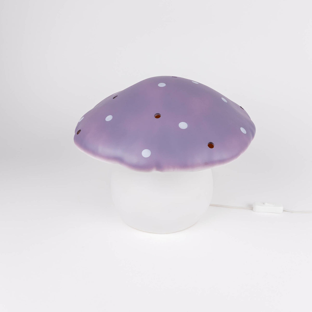Egmont - Large Lavender Mushroom Lamp w/ Plug