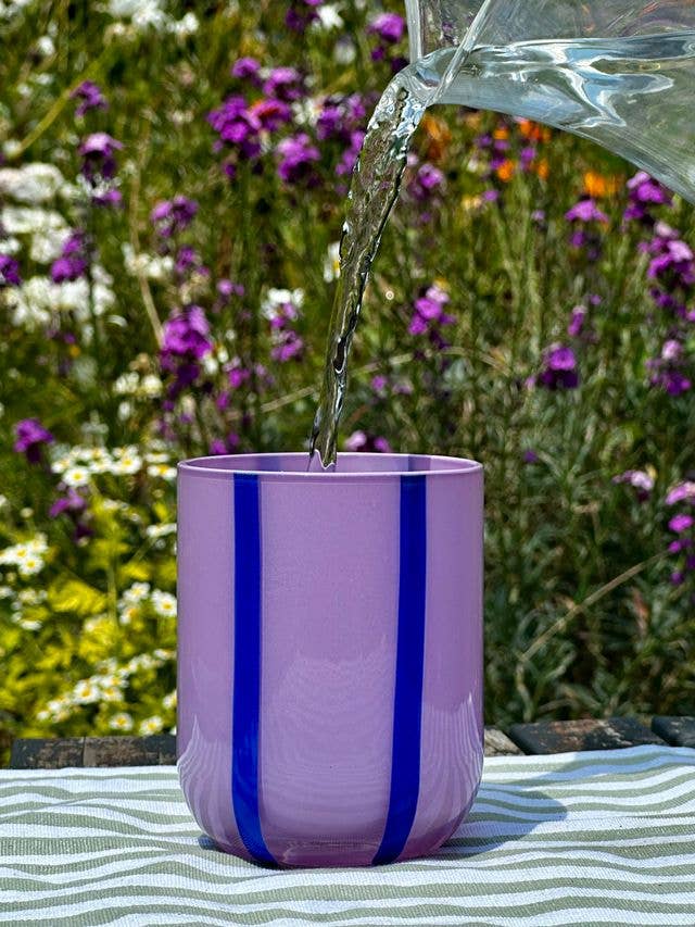 MÆGEN Atina Glassware - Lilac & Navy