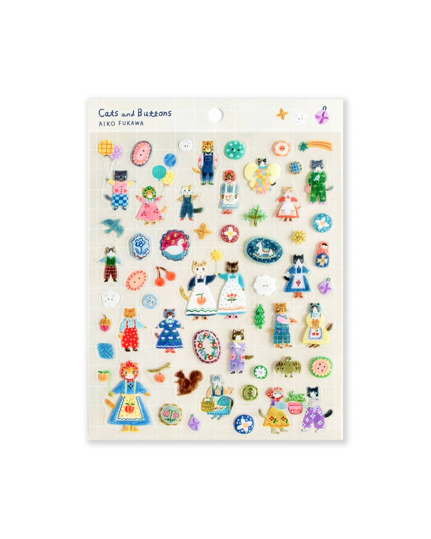 Her Winter Flowers - Clear Sticker Sheet - Cats and Buttons