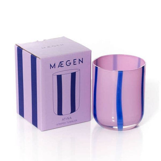 MÆGEN Atina Glassware - Lilac & Navy
