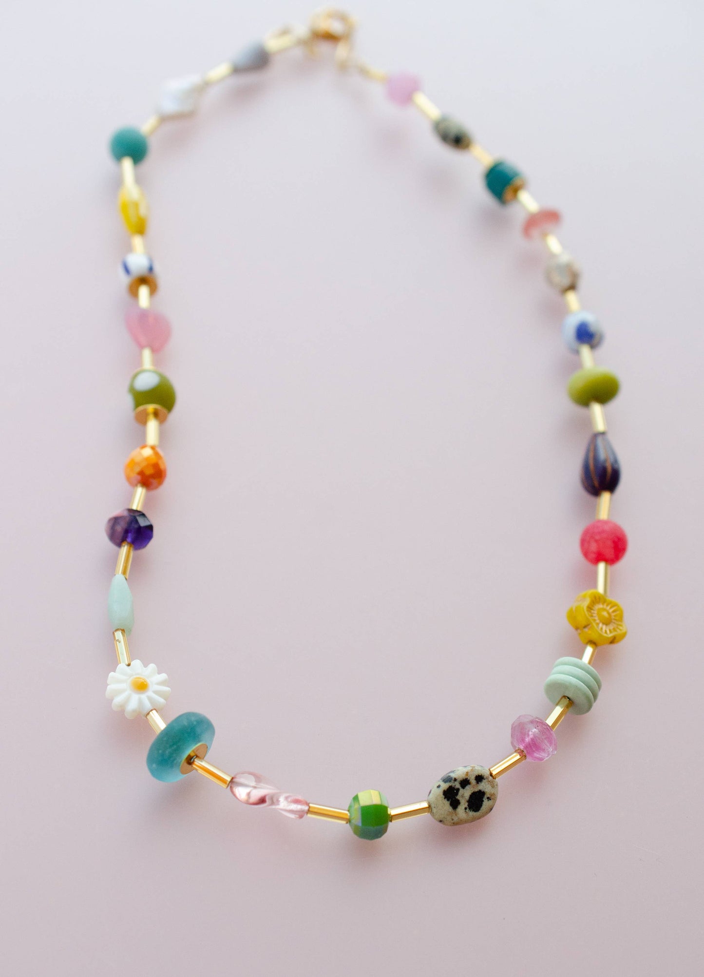 Jill Makes - Colorful Beaded Eclectic Necklace