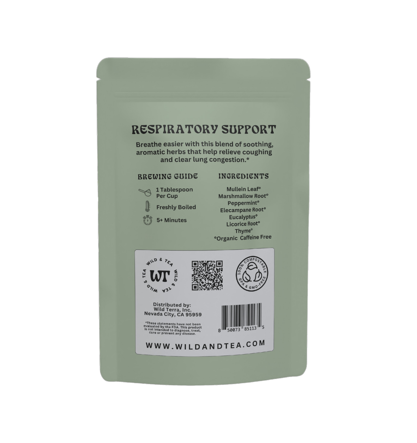 Wild & Tea - Respiratory Support Herbal Tea