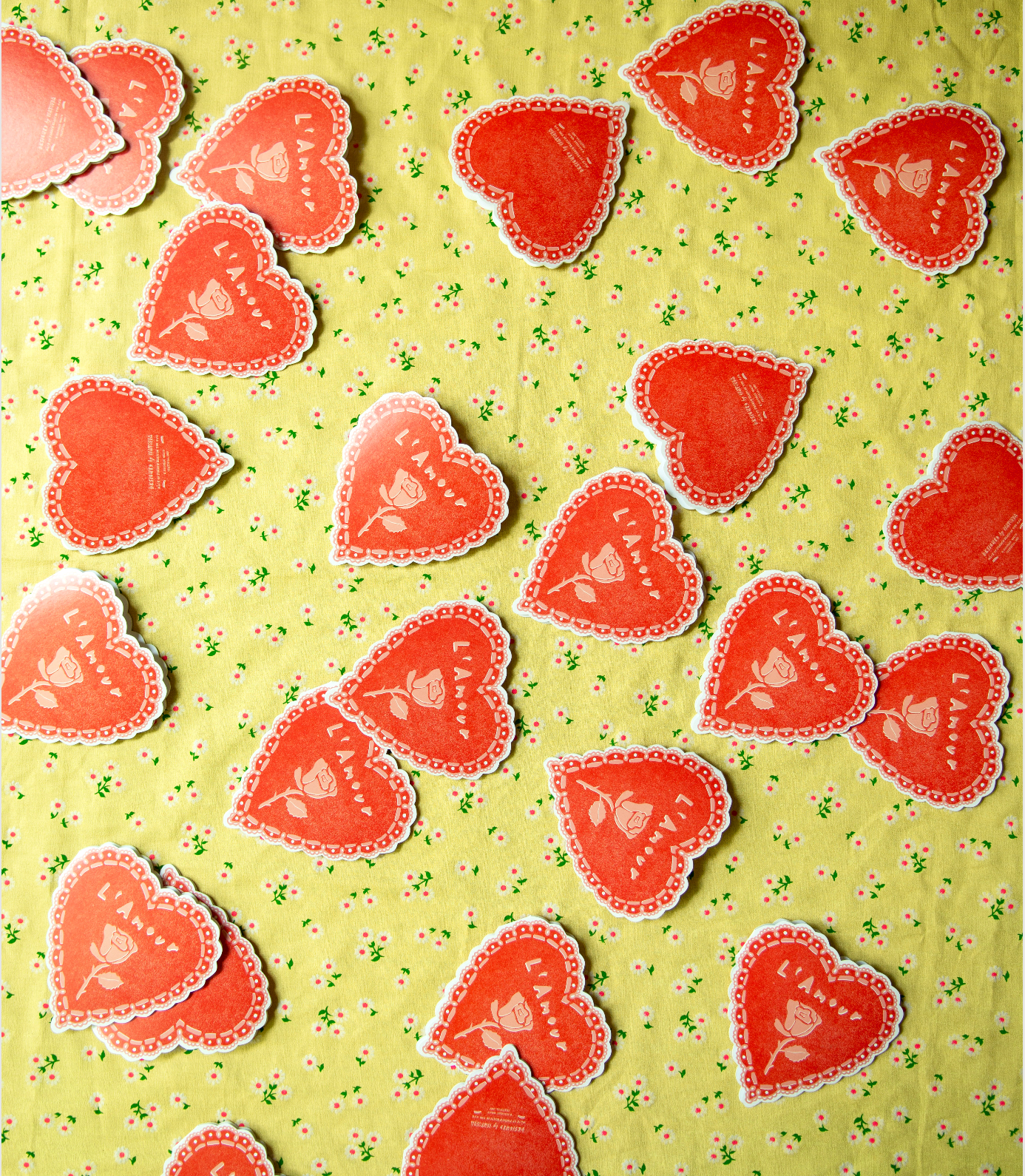 Rose Heart Amour Collection - Die Cut Card