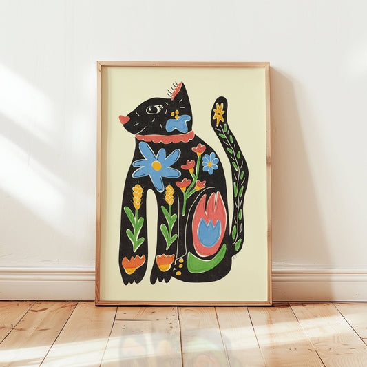 'Funky Cat' Print