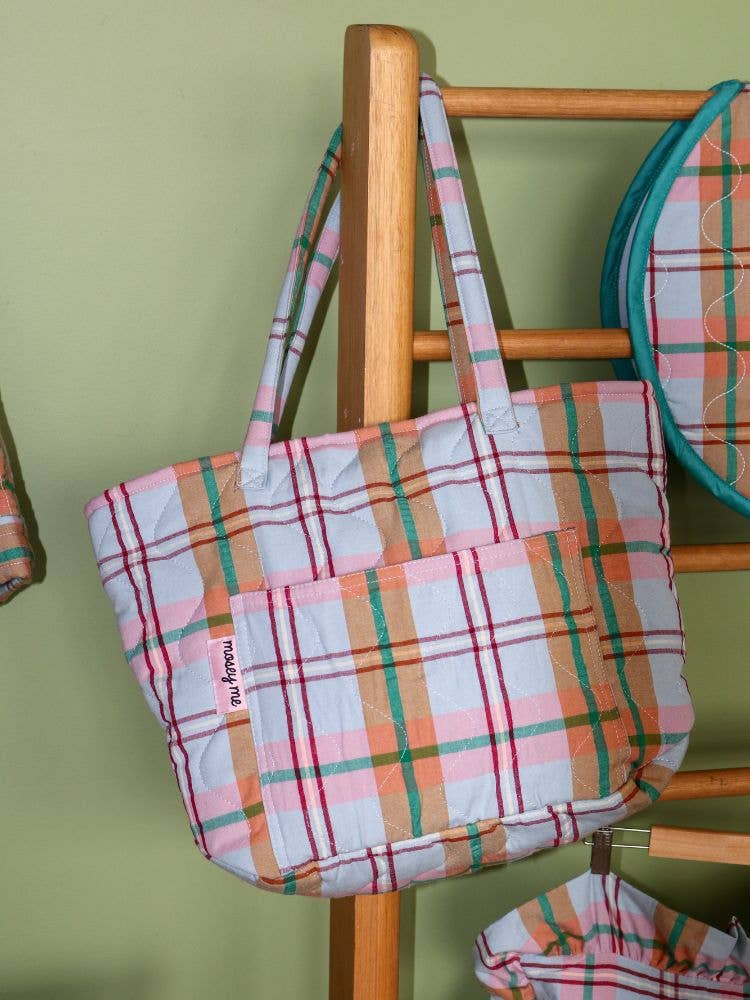 Confetti Plaid Quilted Bag - Mosey Me