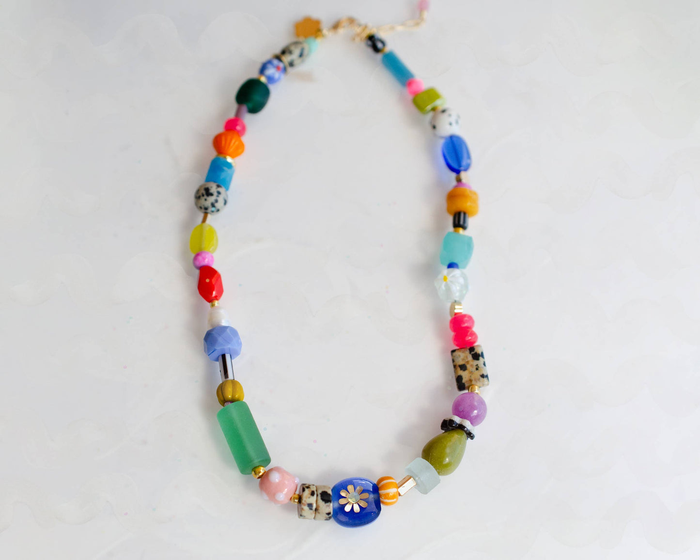 Jill Makes - Bright Colorful Beaded Necklace