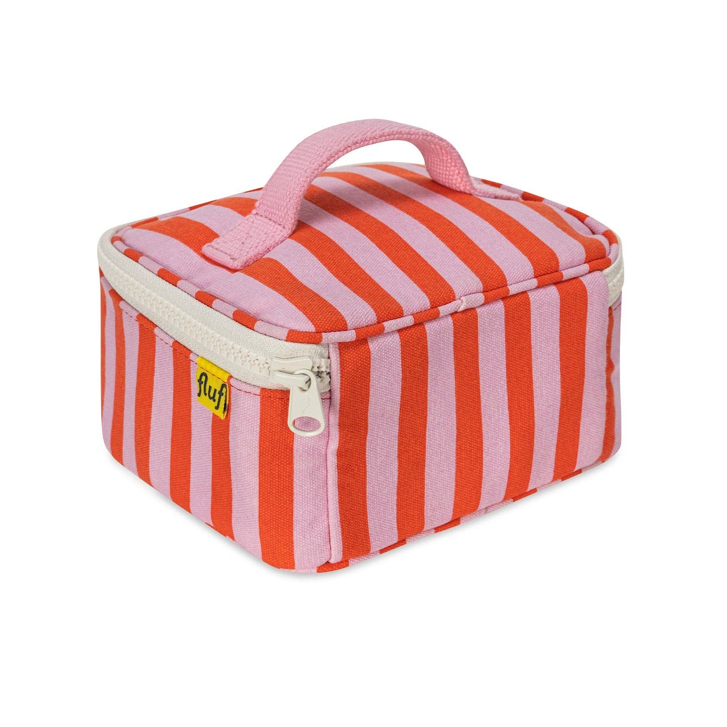 Fluf - Mini Zip Cube - Awning Stripe Pink