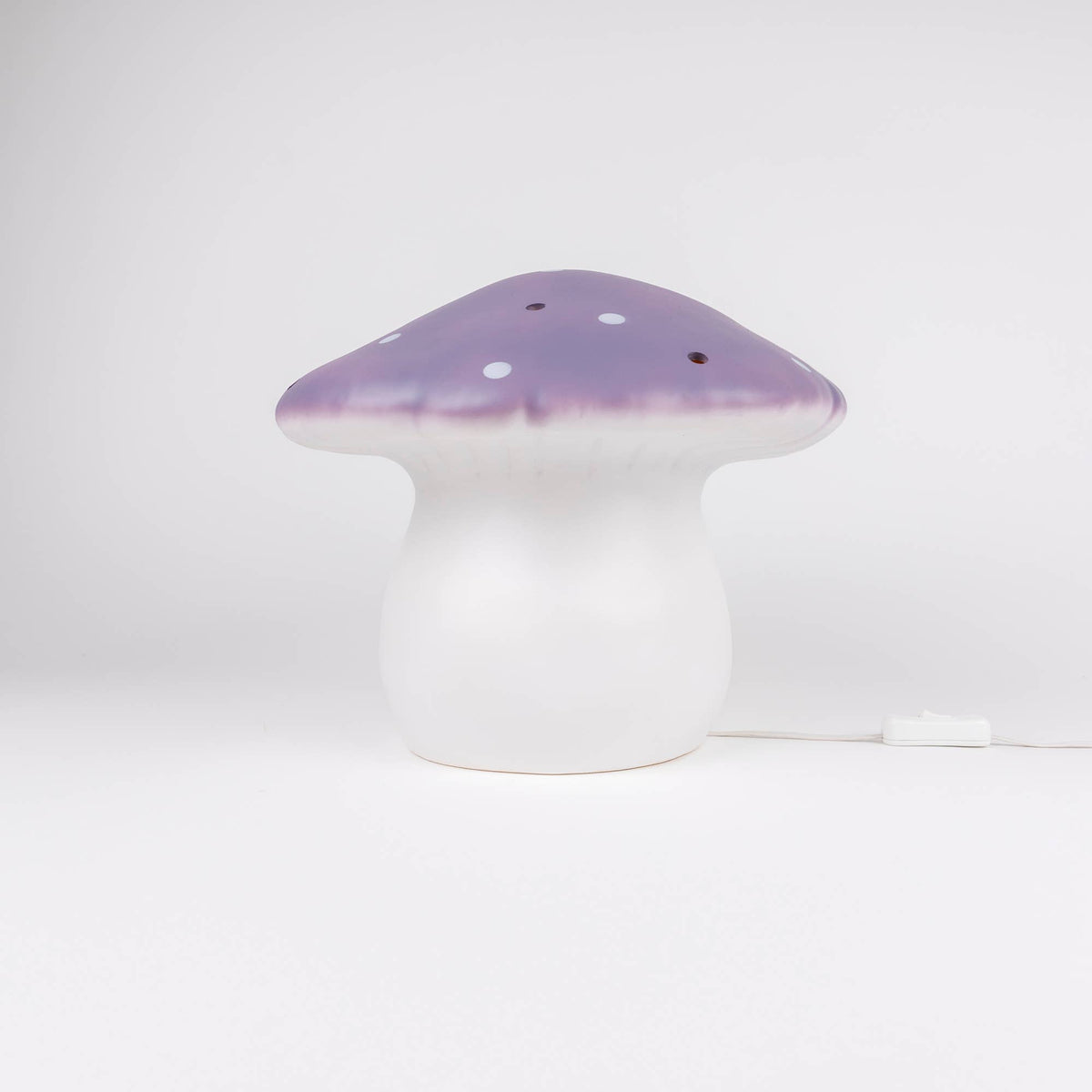 Egmont - Large Lavender Mushroom Lamp w/ Plug