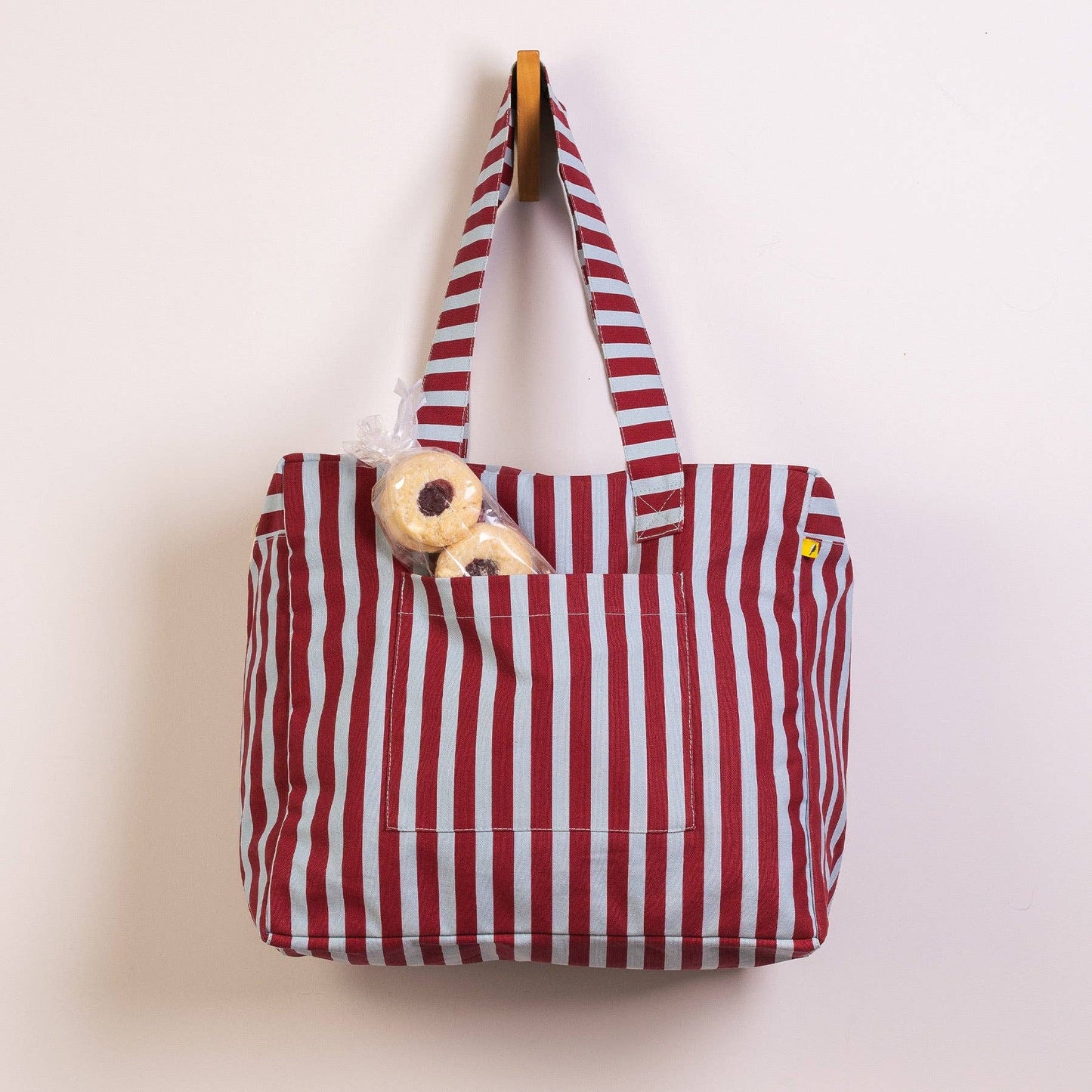 Fluf - Daytrip Tote - Awning Stripe Chili Pepper