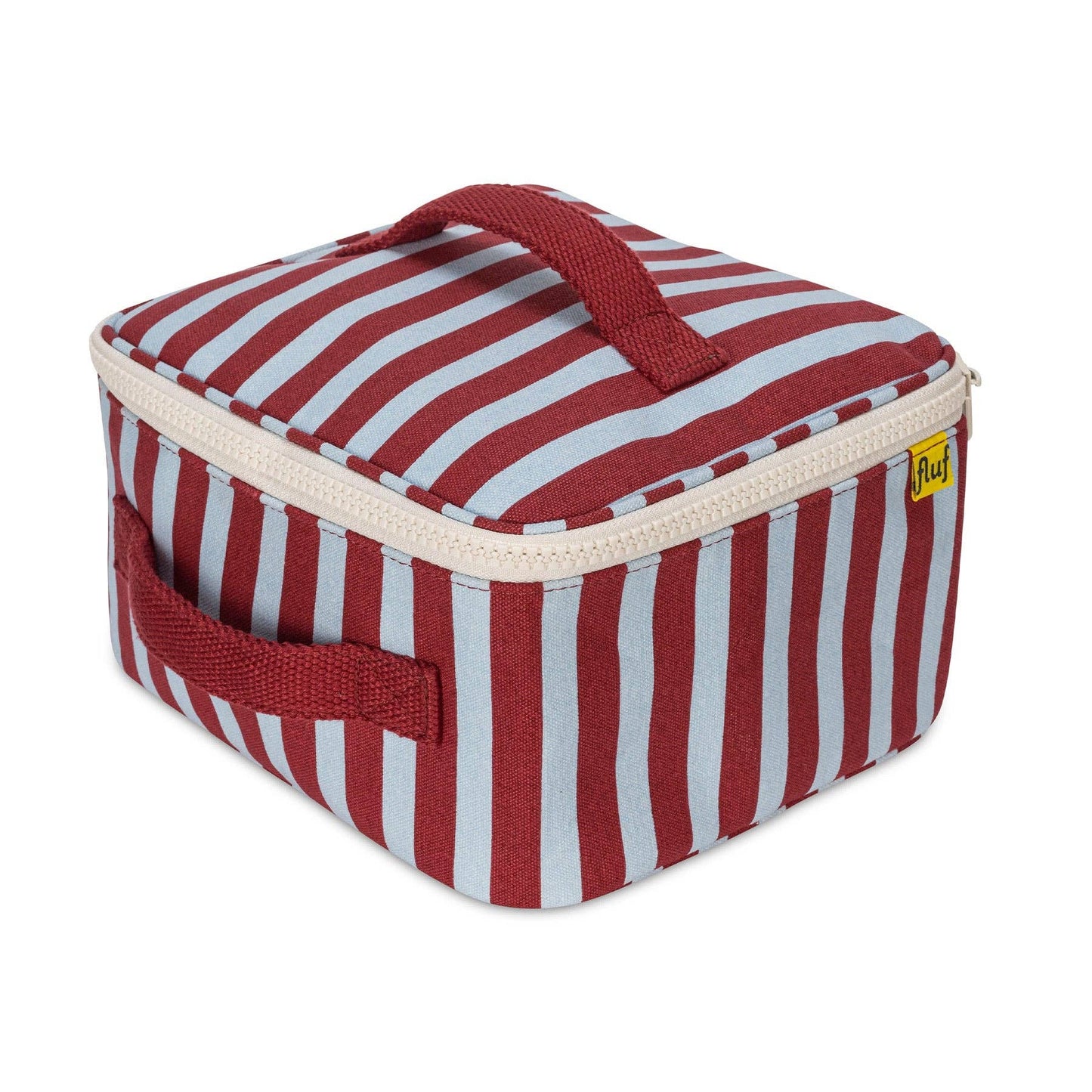 Fluf - Square Lunch - Awning Stripe Chili Pepper