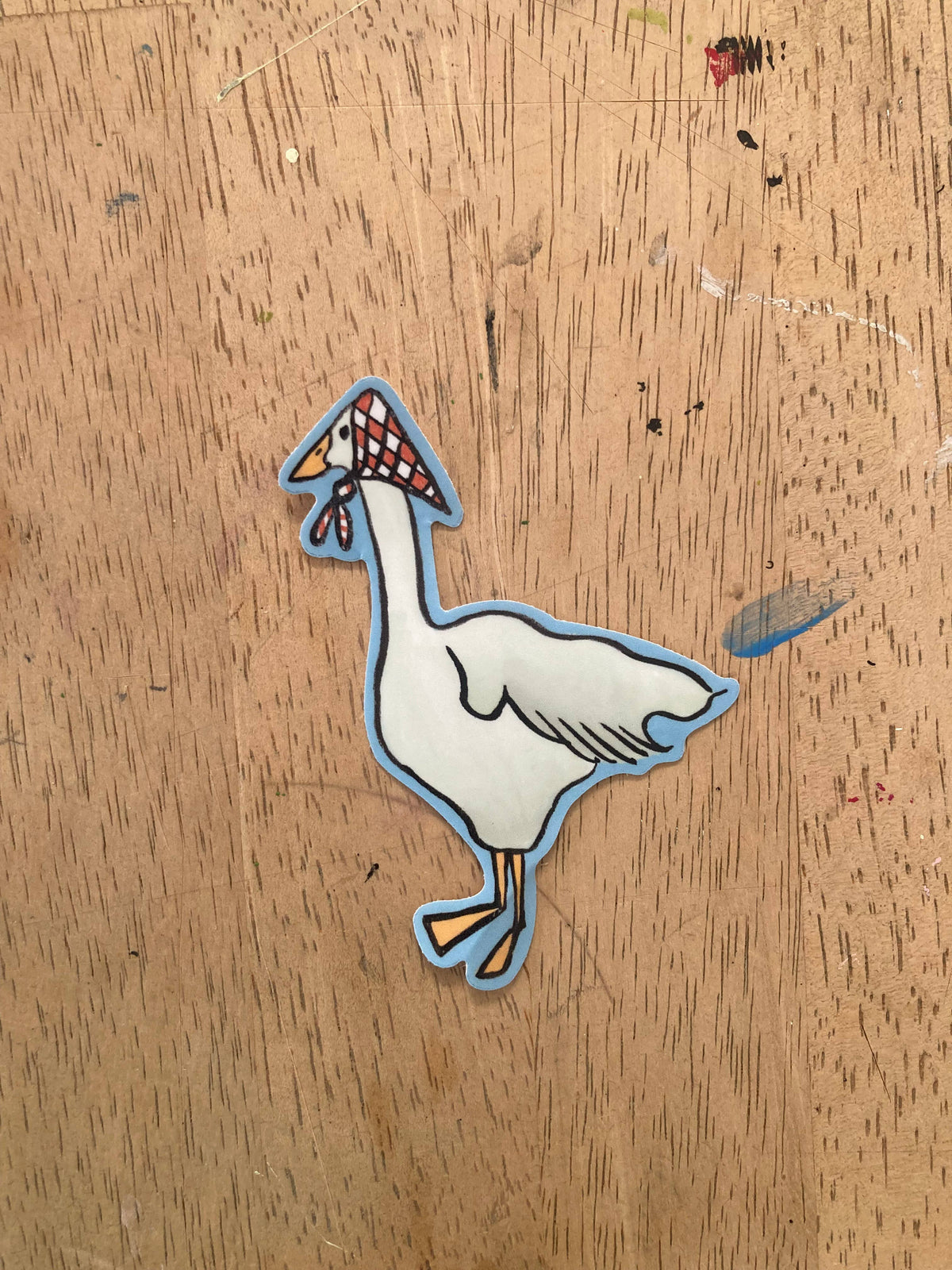 Maren Inga - Goose with hankie sticker 