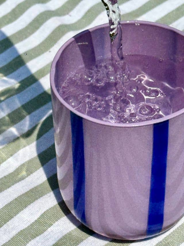 MÆGEN Atina Glassware - Lilac & Navy