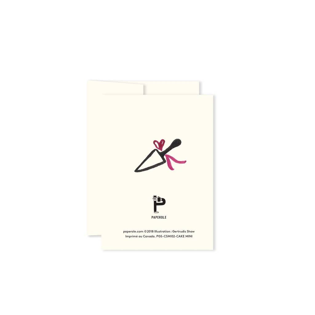 Cake Miniature Greeting Card