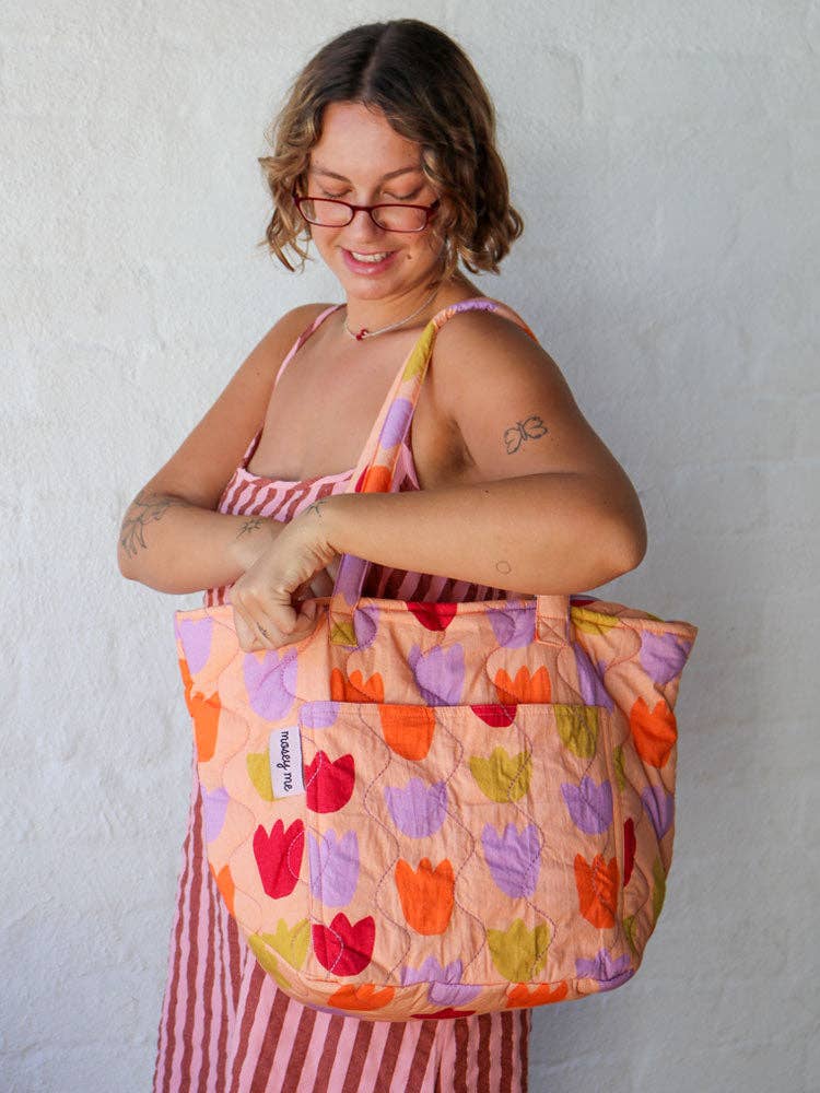 Tulip Fields Quilted Bag - Mosey Me