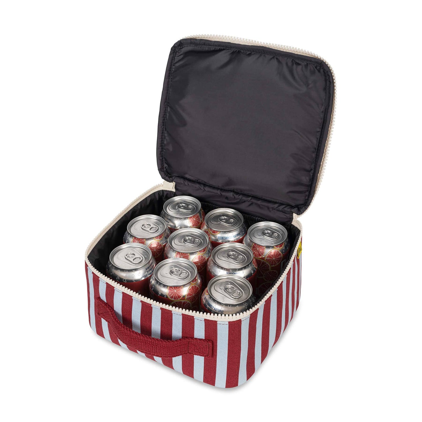 Fluf - Square Lunch - Awning Stripe Chili Pepper