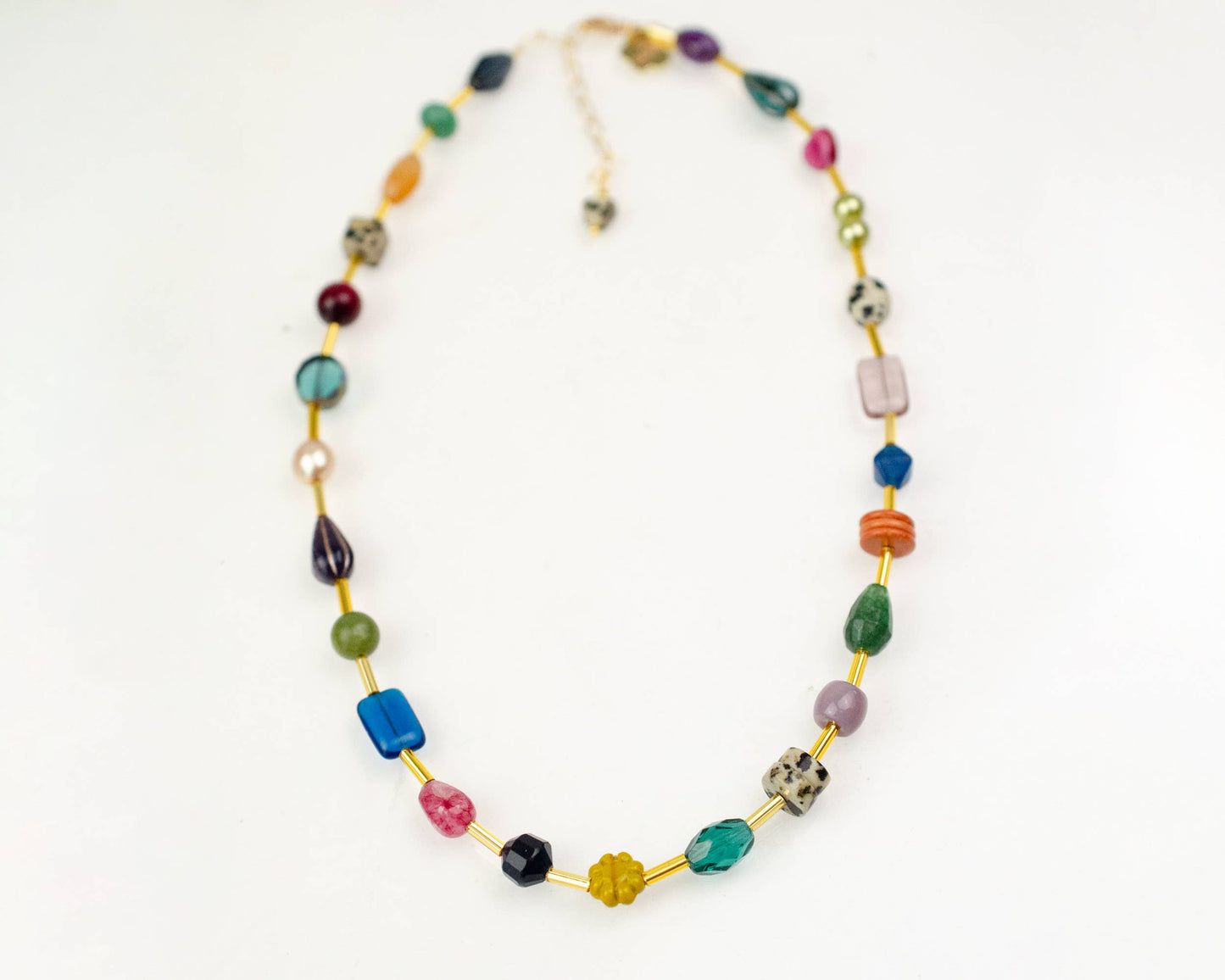 Jill Makes - Jewel Tone Beaded Necklace