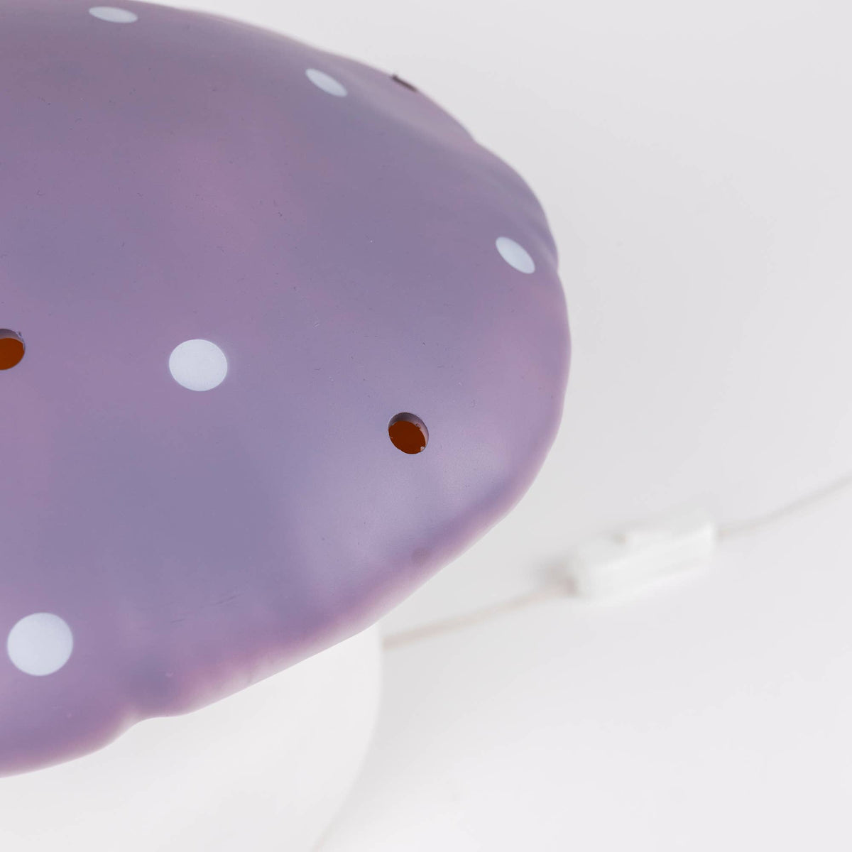 Egmont - Large Lavender Mushroom Lamp w/ Plug