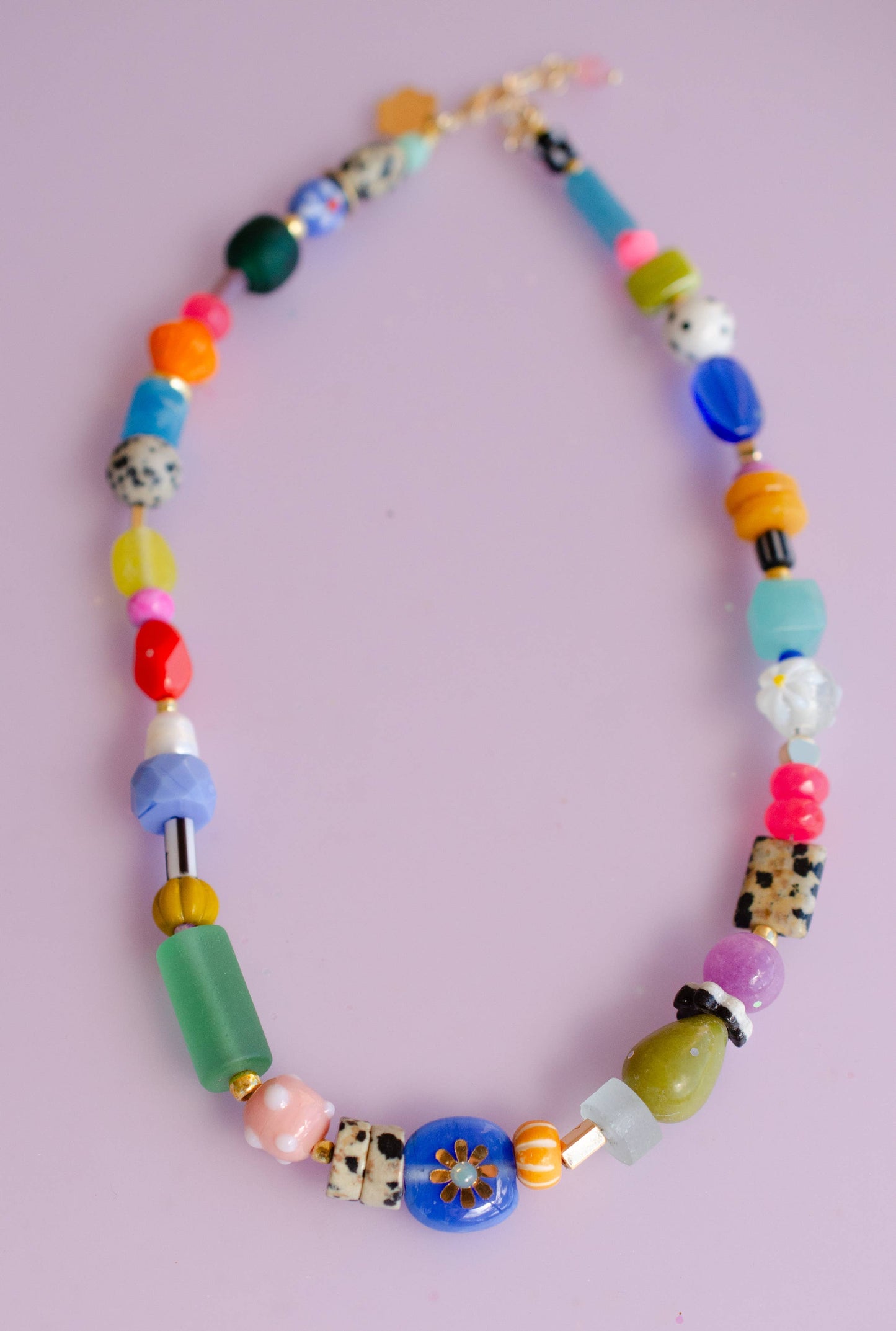 Jill Makes - Bright Colorful Beaded Necklace